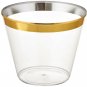 100 Gold Plastic Cups 9 Oz - Elegant Fancy Wedding Gold Plastic Cups || Fancy...