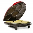 Holstein Housewares HU-09005R-M Arepa Maker - Metallic Red