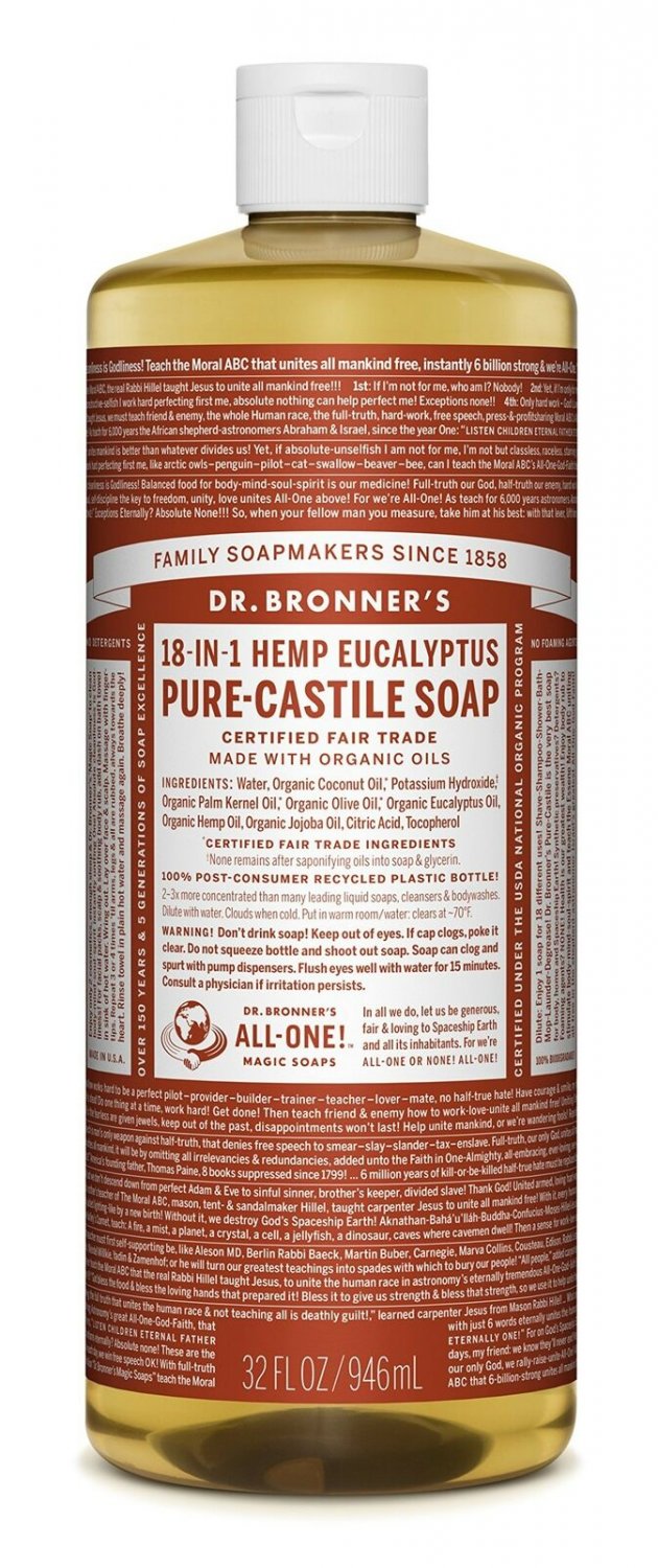 Dr. Bronner&acirc;��s - Pure-Castile Liquid Soap (Eucalyptus, 32 ounce) - Made with O...