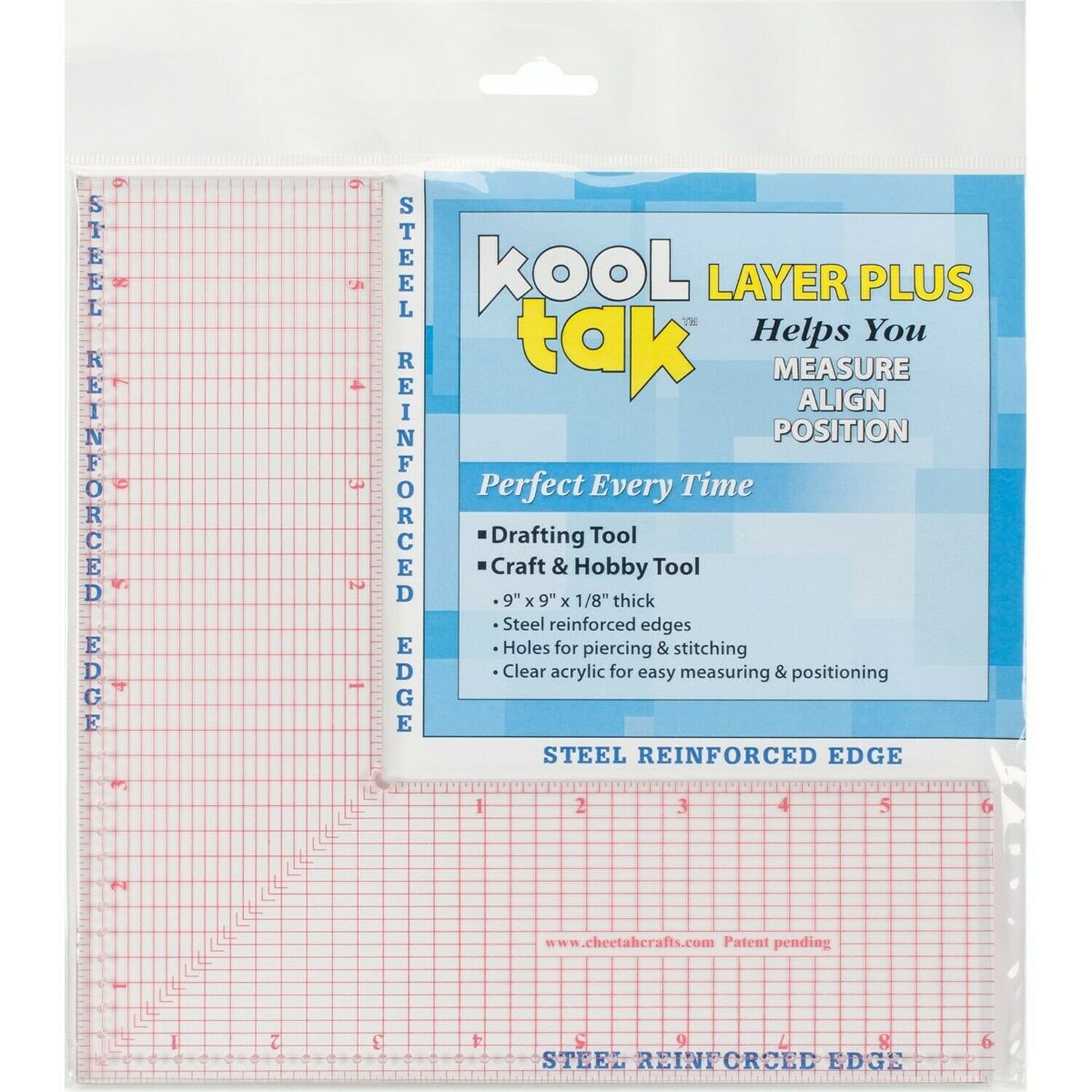 KOOL TAK KLP-0909-US Layer Plus Tool, 9"X9"X.125