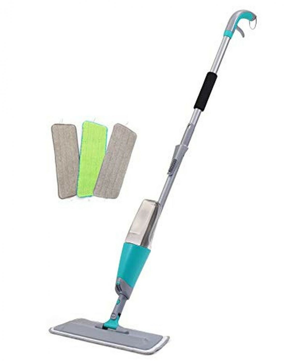 Finnkare Spray Floor Mop Kit with 3 Reusable Microfiber Pads 360 Degree Profe...