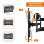 SIMBR TV Wall Mount Bracket with Full Motion Double Articulating Arm for most...