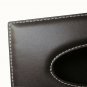 KINGFOM Rectangular Leather Facial Tissue Box Napkin Holder for Home Office, ...
