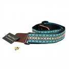 MUSIC FIRST Country style Soft Cotton & Genuine Leather Ukulele Strap Ukulele...