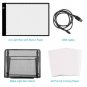 selizo A4 Tracing Light Box Tracer LED Tracing Pad with Light Box Stand and T...