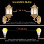 Dusk To Dawn Light Bulbs A19 8W 720 Lumens, Amber LED Orange-Yellow Sensor Bu...