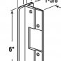 Prime-Line Products U 9481 Latch Bolt Guard Plate, Aluminum Pack of 1
