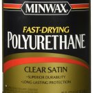 Minwax 63010444 Fast Drying Polyurethane Clear Finish, quart, Satin Regular