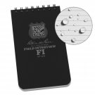 Rite In The Rain Weatherproof Field Interview Notebook, 3" x 5", Black Cover,...