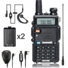 BaoFeng Walkie Talkie UV-5R Dual Band Two Way Radio with one more 1800mAh UV5...