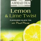 Ahmad Tea Lemon & Lime Twist Black Tea, 20-Count Boxes (Pack of 6)
