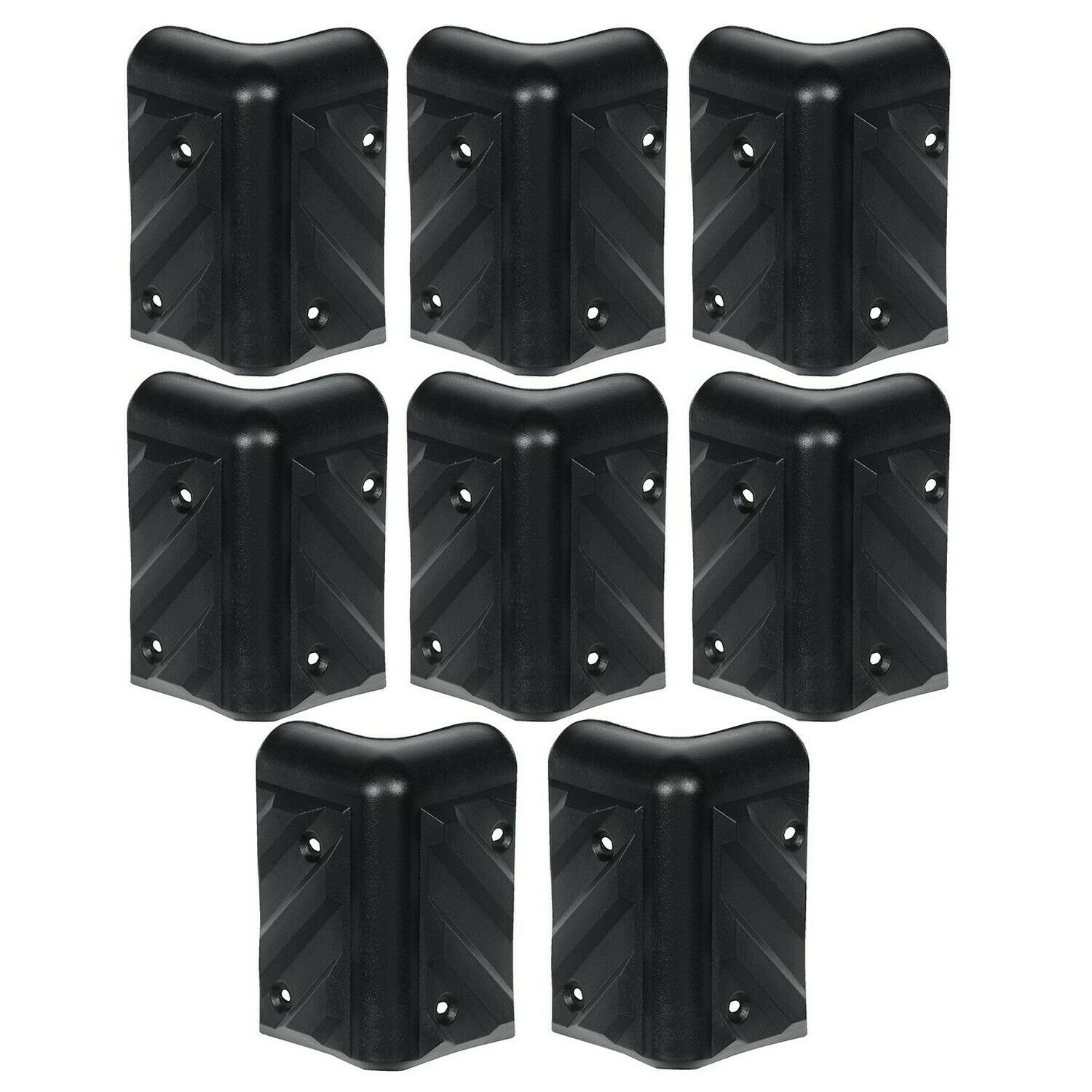 Reliable Hardware Company RH-1610-8-A Stackable Chevron Corner Durable HDPE P...