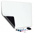 Magnetic Dry Erase Whiteboard Sheet for Fridge 19x13 in - with Stain Resistan...
