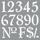 DecoArt ADS-09 Americana Decor Stencil, Old World Numbers 1 Pack