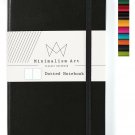 Minimalism Art, Classic Notebook Journal, A5 Size 5 X 8.3 inches, Black, Dott...