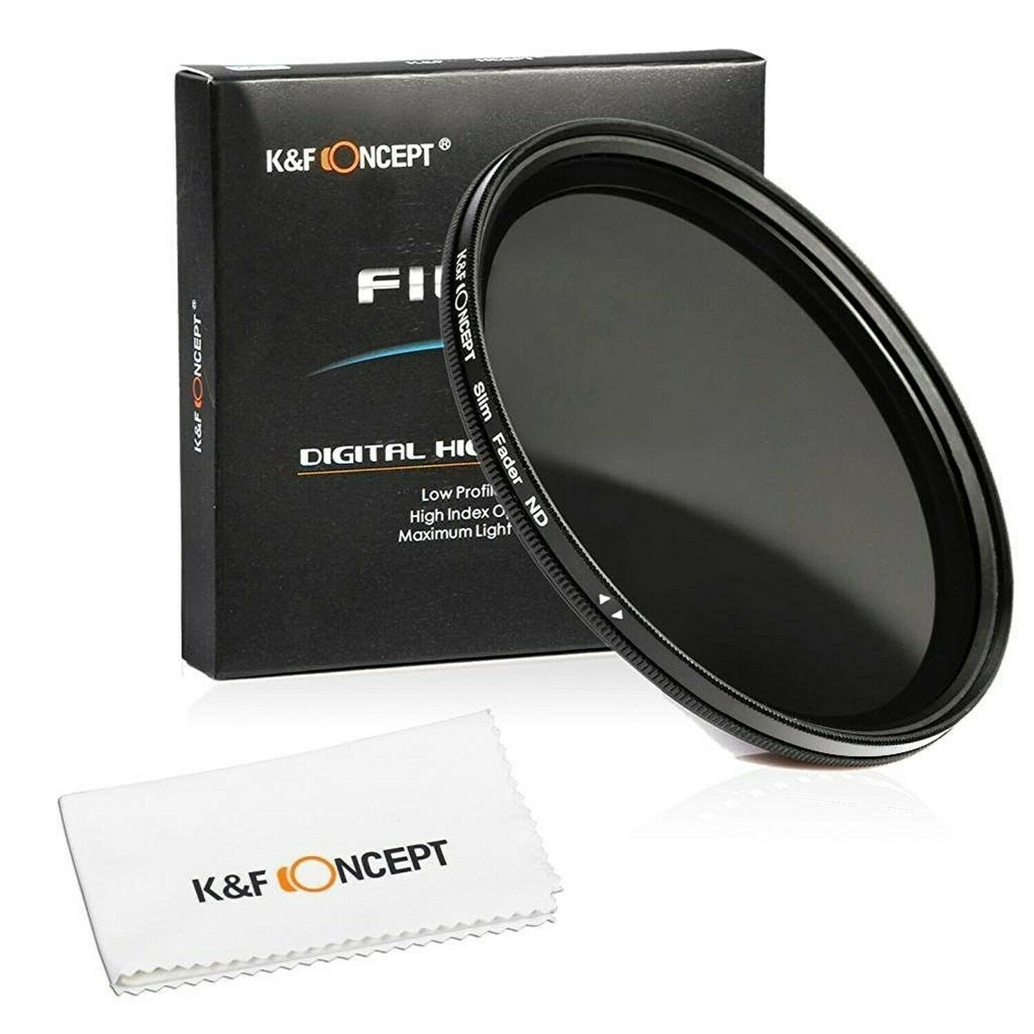 K&F Concept 46mm Slim HD Multi-Coated Variable Polarizing ND Neutral Density ...