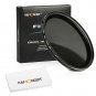 K&F Concept 46mm Slim HD Multi-Coated Variable Polarizing ND Neutral Density ...