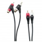 RadioShack 6-Foot Gold-Plated Piggyback RCA Audio Cable