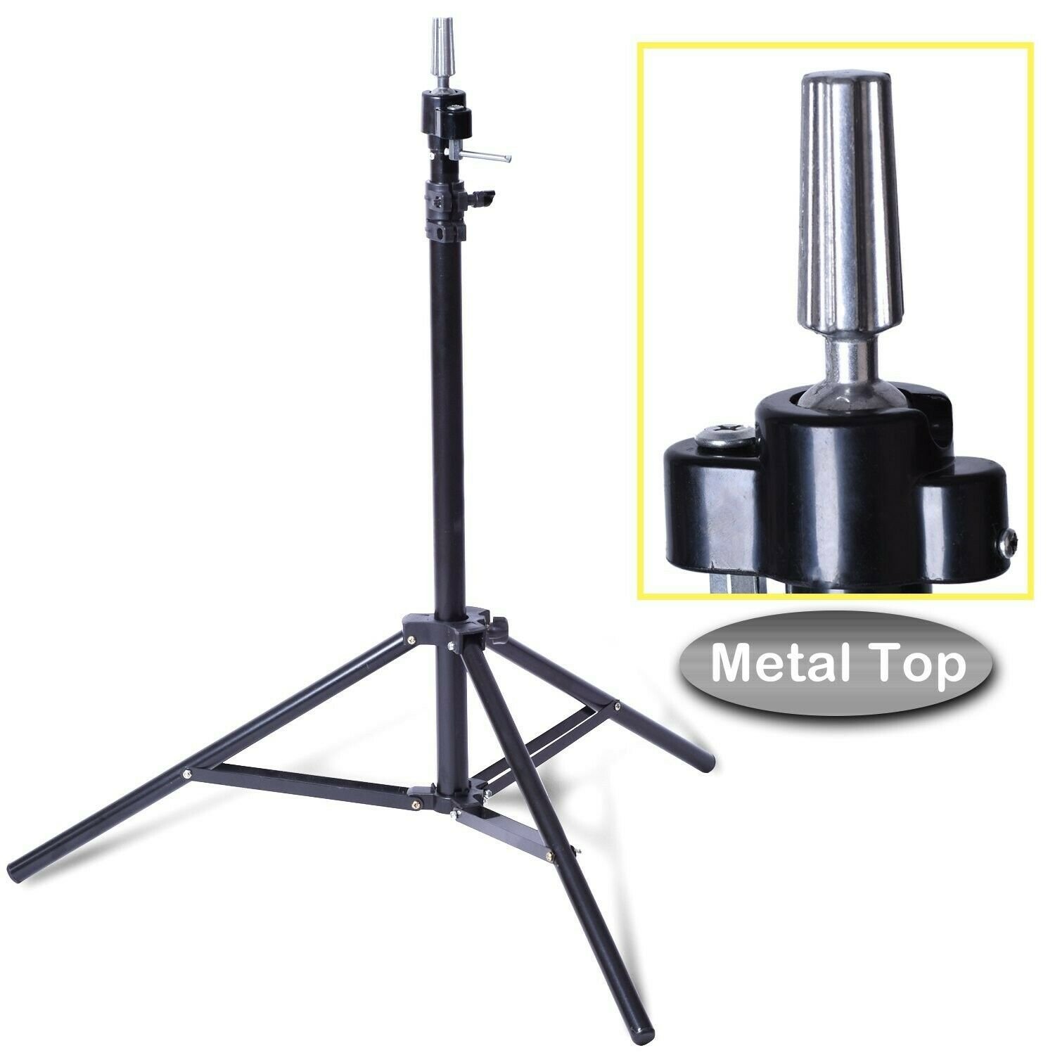 Smilco Adjustable Wig Mannequin Head Tripod Stand for Hairdressing Cosmetolog...