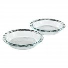 Pyrex Easy Grab Glass Pie Plate (9.5-Inch, 2-Pack) Pack of 2