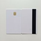 2 in 1 Blank Inkjet Printable PVC ID Card HICO Mag Strip with sle 4442 Chip 1...