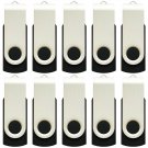 Enfain 16GB USB 2.0 Flash Memory Stick Drive Swivel Thumb Drives Bulk 10 Pack...