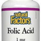 Folic Acid 1mg (180Tablets) Brand: Natural Factors