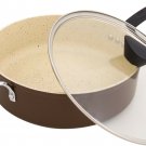 The Stone Earth All-In-One Sauce Pan by Ozeri, with 100% APEO & PFOA-Free Sto...