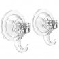 Suction Cup Hooks Quntis Powerful SuperLock Shower Suction Cups (2 Pack) Heav...