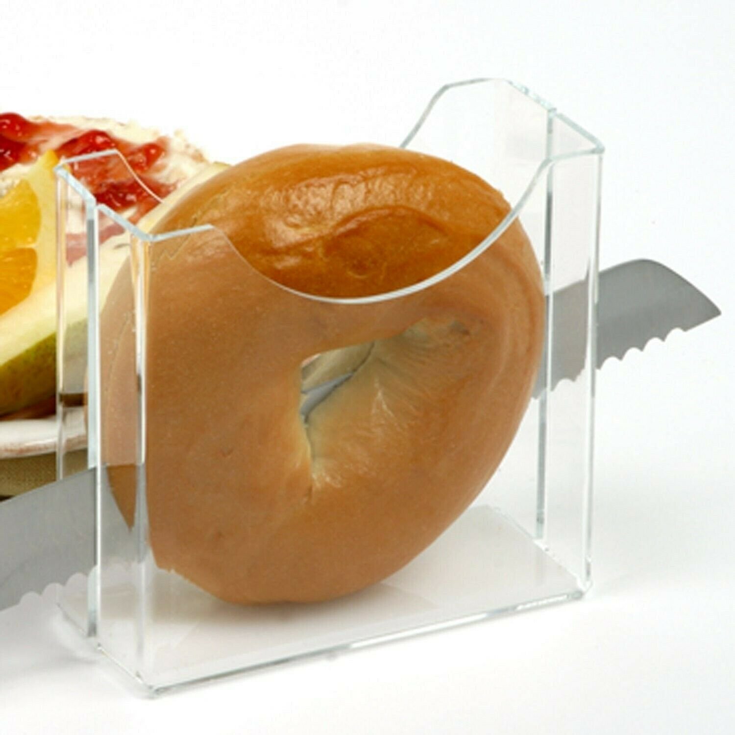 Clear Design Bagel Slicer/Holder by LilGift