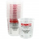 Custom Shop Pack of 12-64 Ounce Paint Mixing Cups (2 Quarts) Cups Have Calibr...