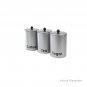 Mind Reader 3 Piece Sugar,Tea,Coffee Round Canister Set, Silver