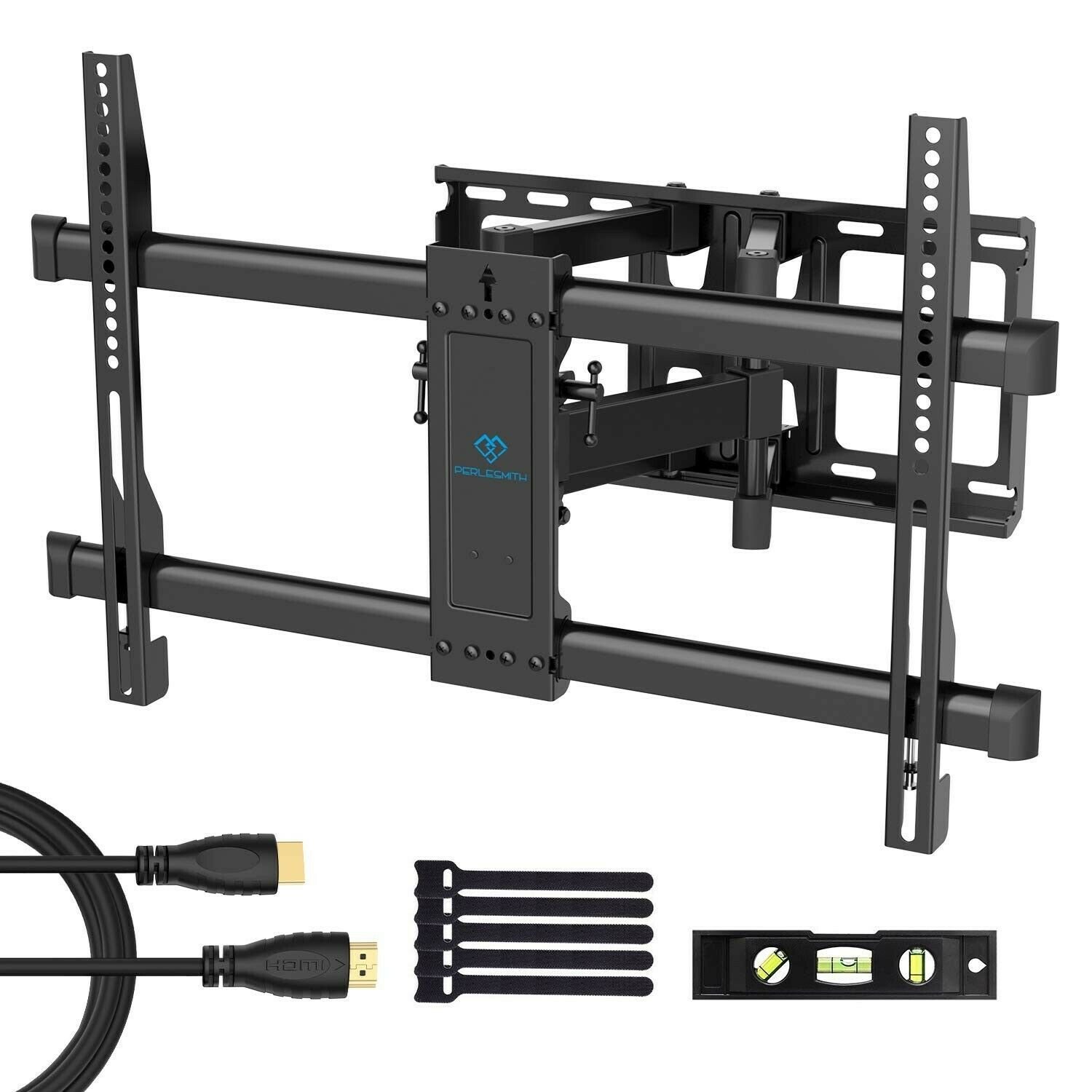 PERLESMITH Full Motion TV Wall Mount Bracket Dual Articulating Arms Bear up t...