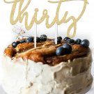 30th Birthday Cake Topper Decoration - THIRTY - 7" x 3.5" Thirtieth Bday Topp...