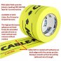 ProTapes Cable Path Cured Rubber Resin Zone Coated Gaffers Tape, 12.5 mil Thi...