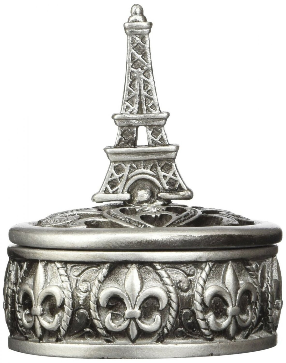 FASHIONCRAFT 8654 Eiffel Tower Design Curio Box Favors, Gray 1