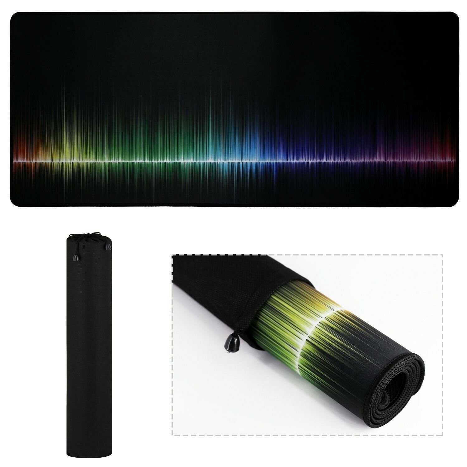 XL Mouse Pad, Extended Gaming Rainbow Mouse Pad/Extended Desk Pad-Mousepad lo...