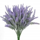 StillCool Artificial Flowers 5 Pack Flocked Lavender Bouquet Real Touch Weddi...