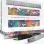 Watercolor Brush Pens by Genuine Crafts - Set of 20 Premium Colors - Real Bru...