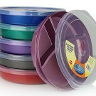 (Set of 6) Microwave Food Storage Tray Containers - 3 Section / Compartment D...