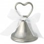 Silver Bell Wedding Place Card Holders, 12ct Place Cards