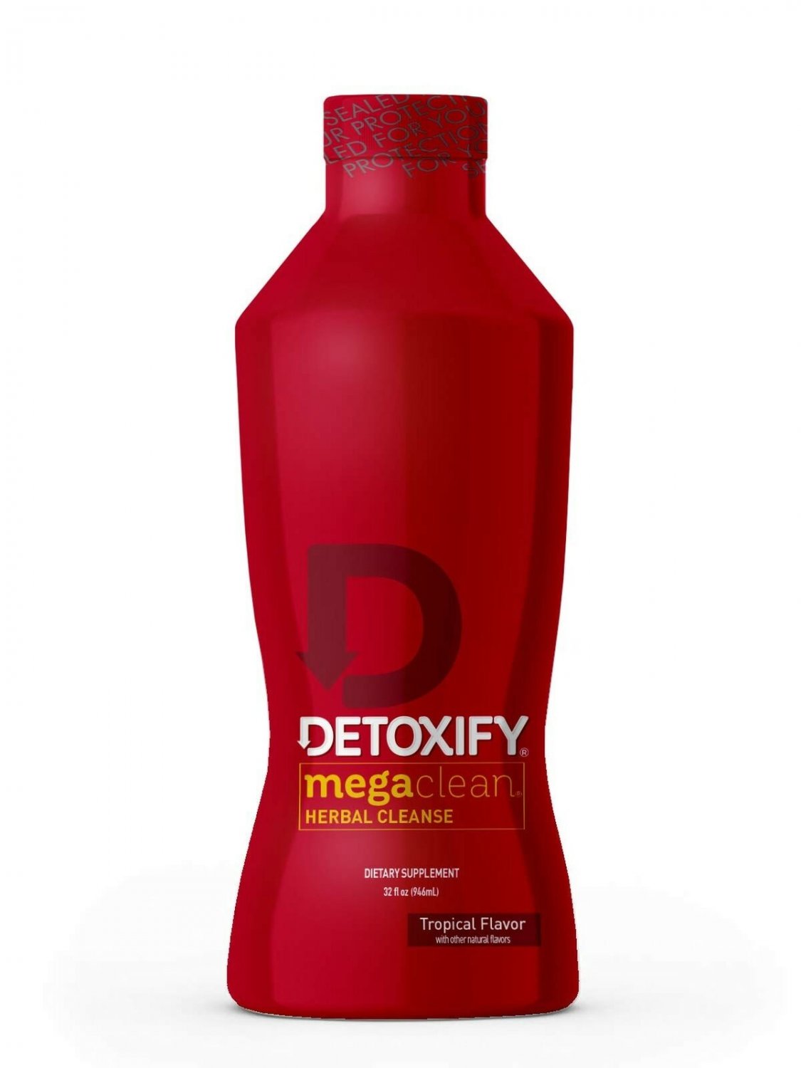 DETOXIFY Mega Clean, 32 Ounce Tropical Fruit 33.81 fl oz