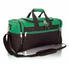 DALIX 17" Blank Duffle Bag Duffel Bag Travel Size Sports Durable Gym Bag Green