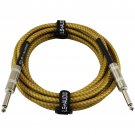 GLS Audio 15 Foot Guitar Instrument Cable - 1/4 Inch TS to 1/4 Inch TS 15-FT ...