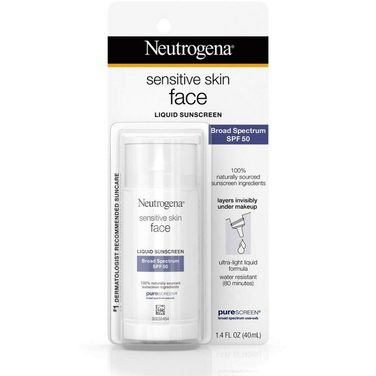 Neutrogena Face Sunscreen for Sensitive Skin from Naturally Sourced Ingredien...
