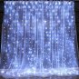 Curtain String Lights 20 Ft. 600 LED Icicle Lights with Remote & Timer, Uncon...