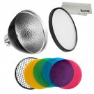 Godox AD-S2 Standard Reflector with Soft Diffuser and ad-s11 Witstro Flash Sp...