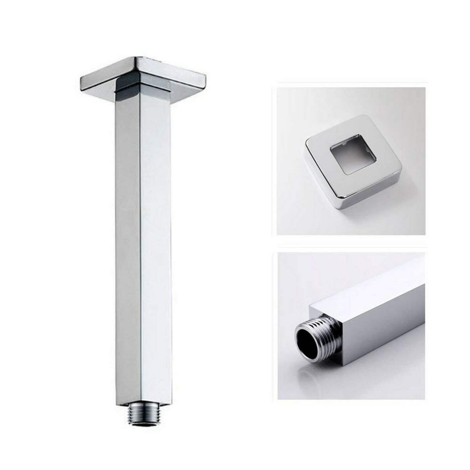 Artbath Rain Shower Arm Square 200mm(7.9 inch) Ceiling Mounted Arm Brass for ...