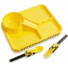 Dinneractive Dining Set For Kids - 3 PC Construction Themed Dinnerware - Trac...