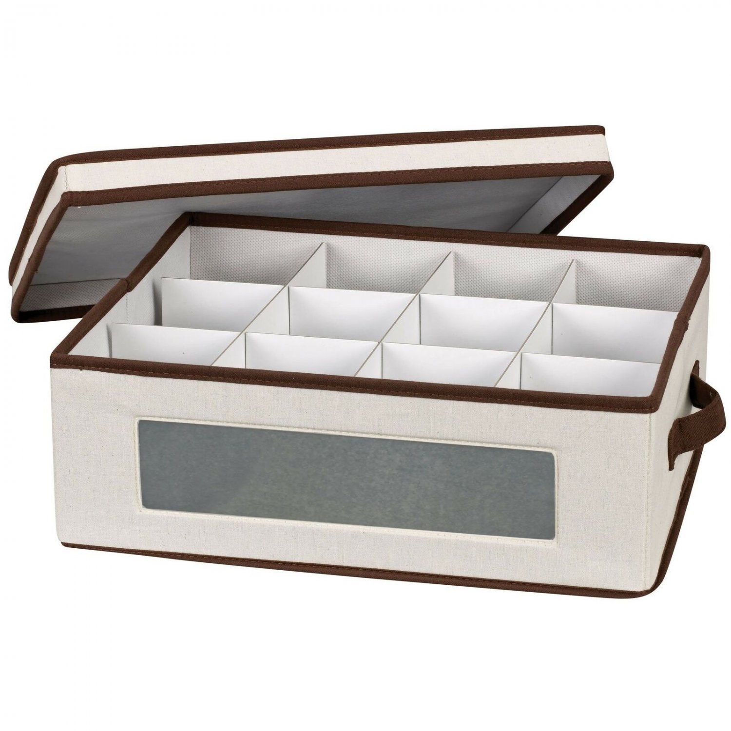 Household Essentials 538 Vision China Storage Box for Tea Cups and Mugs with ...